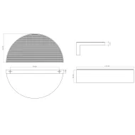 Rankenėlė Barrington Eclipse CC96mm, L112mm, poliruotas nikelis rifliuota