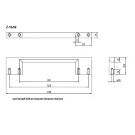 Rankenėlė CC320mm, L352mm, chromas