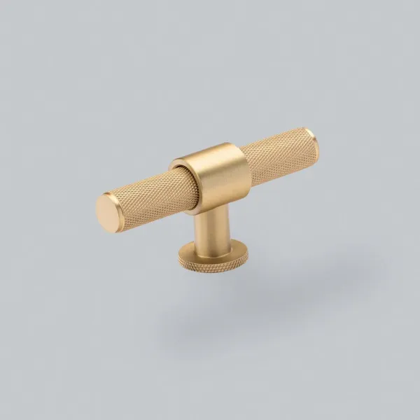 Knob Belgravia T L82mm Brass 