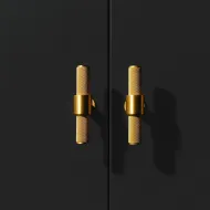 Knob Belgravia T L82mm Brass 