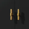 Knob Belgravia T L82mm polished dark bronze 