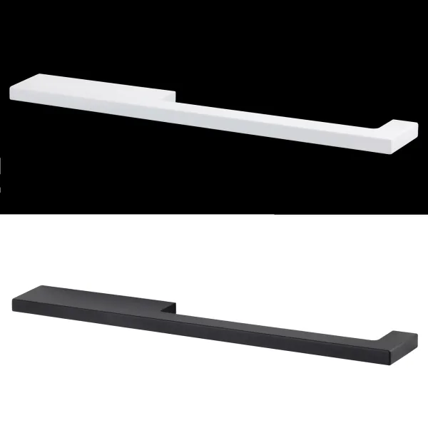 Handle GIRAV ASYMM CC160mm L173mm aluminum matt white 