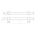 Rankenėlė Belgravia CC160mm, L242mm, šlifuotas tamsi bronza