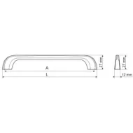 Rankenėlė CC160mm, L178mm, nerūdijantis plienas