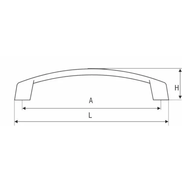 Handle CC128mm L140mm matt nickel