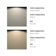 LED luminaire for under cabinet VEGA 24V/5W aluminum natural white 3900K