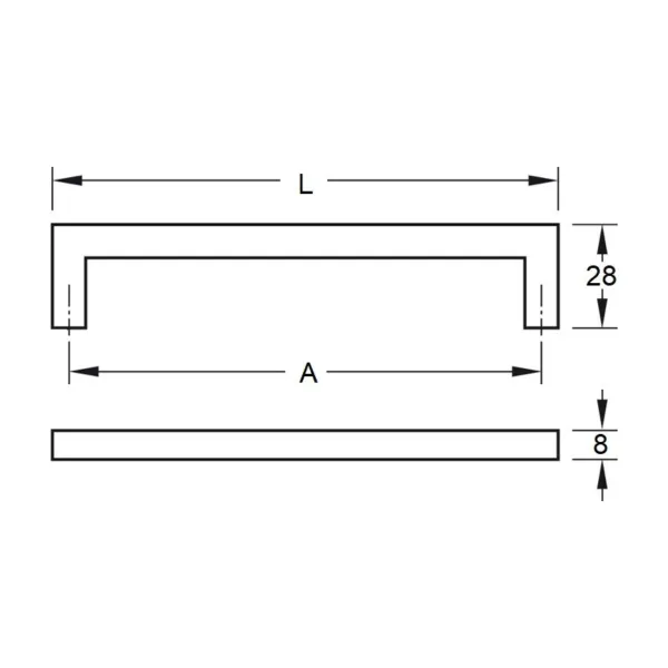 Handle CC160mm L168mm BASIC black