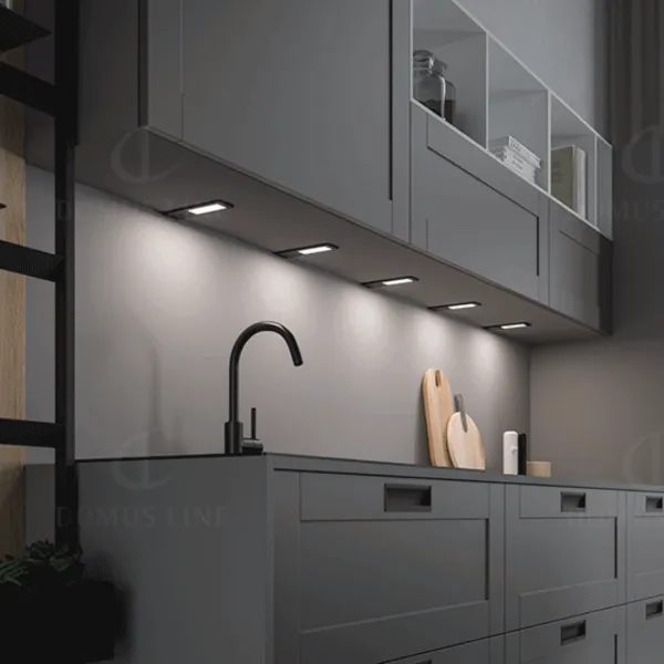LED luminaire for under cabinet VEGA 24V/5W aluminum warm white 3000K