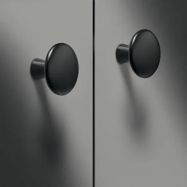Rankenėlė taškinė Ø30mm, H22mm, matinė juoda