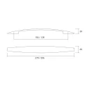 Rankenėlė CC192mm, L320mm, ARCH juoda