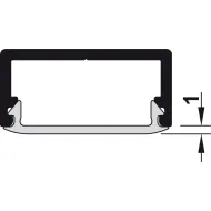 Diffuser, for Häfele Loox aluminium profiles with 16mm internal dimension