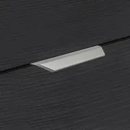 Rankenėlė aliuminio CC256mm, 350x19,7mm, nerūdijančio plieno spalva