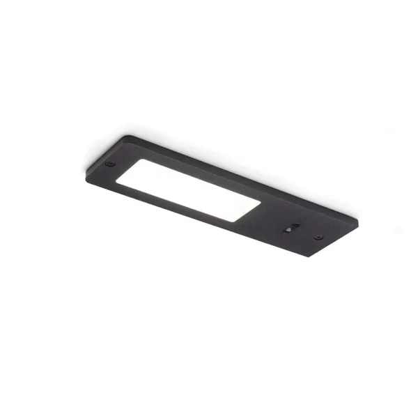 LED luminaire for under cabinet VEGA 24V/5W black warm white 3000K
