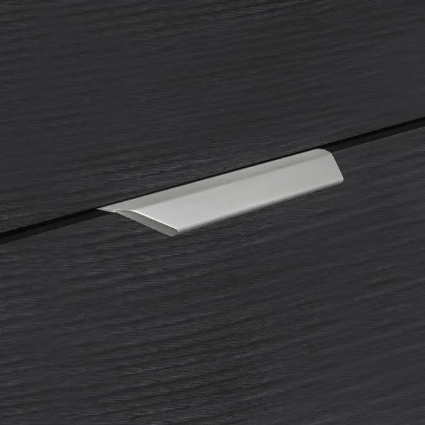 Rankenėlė aliuminio CC64mm, 100x19,7mm, matinė juoda