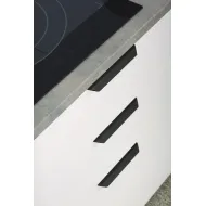 Rankenėlė aliuminio CC64mm, 100x19,7mm, matinė juoda