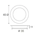 Rankenėlė frezuojama Ø40mm, STYLUS juoda