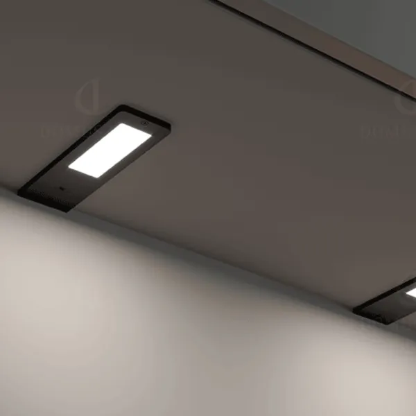 LED luminaire for under cabinet VEGA 24V/5W black warm white 3000K