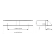 Handle CC64mm L94mm matt black 