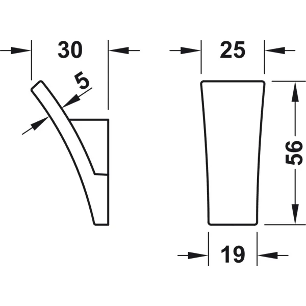 Wardrobe hook, Zinc alloy