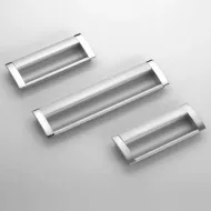 Recessed handle CC128mm L142mm aluminum 