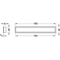 Inset handle, Zinc alloy 