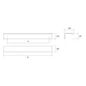 Handle CC192mm L230mm SYNTHESIS white 