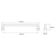 Rankenėlė CC160mm, L174mm, bronza