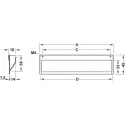 Furniture handle, Inset handle, zinc alloy