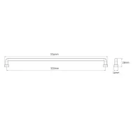 Rankenėlė CC320mm, L334mm, nerūdijantis plienas