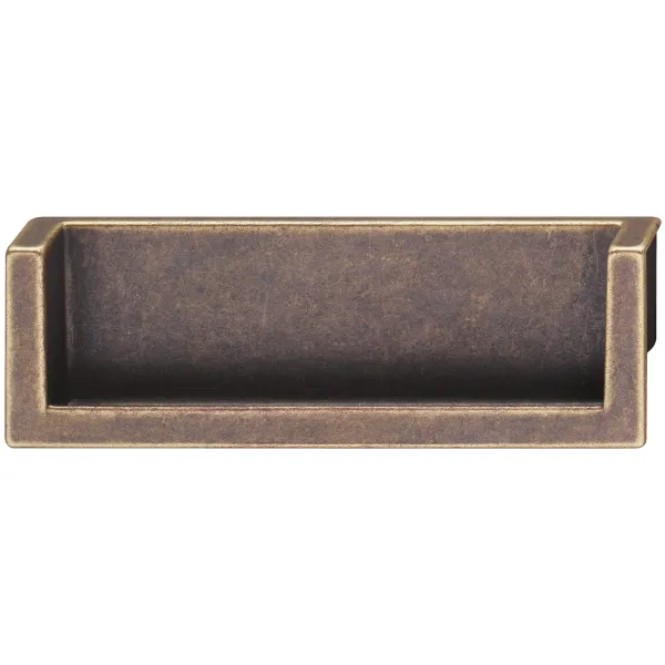 Inset handle, Zinc alloy, rectangular 