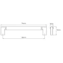 Handle CC160mm L174mm stainless steel