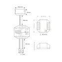 12-48V DC MONO Receiver as receiver for push power switch