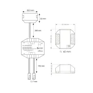 12-48V DC MONO Receiver as receiver for push power switch