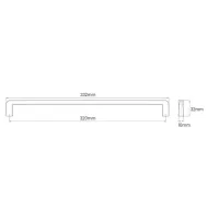 Rankenėlė CC320mm, L332mm, nerūdijantis plienas
