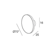 Rankenėlė CC16mm, (70x25mm,) chromas