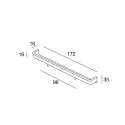 Recessed handle CC96mm L172mm chrome 