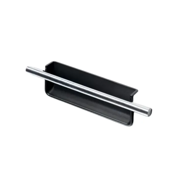 Rankenėlė frezuojama 180x70mm, chromas/ruda metallic
