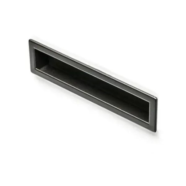 Recessed handle 150x38.5mm matt black 
