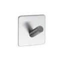 Pakabėlė 1 BASE klijuojama 45x45x30mm, nerūdijančio plieno spalva