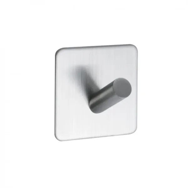 Pakabėlė 1 BASE klijuojama 45x45x30mm, nerūdijančio plieno spalva