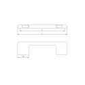 Handle CAPRI CC128mm L138mm matt black 