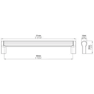Handle CC320mm L334mm stainless steel 