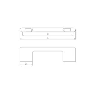 Rankenėlė CAPRI CC256mm, L266mm, matinė juoda