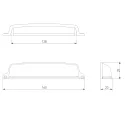 Rankenėlė EVER CC128mm, L160mm, matinė juoda