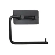 Toilet roll holder BASE self-adhesive 134x106.5x28mm matt black