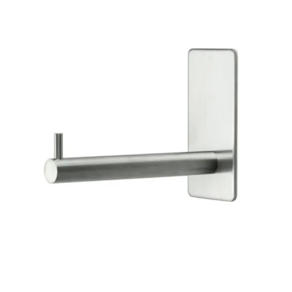 Spare paper holder BASE self-adhesive 45x90x120mm brushed stainless steel