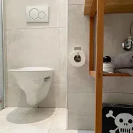 Laikiklis papildomas WC popieriui BASE klijuojamas 45x90x120mm, nerūdijančio plieno spalva