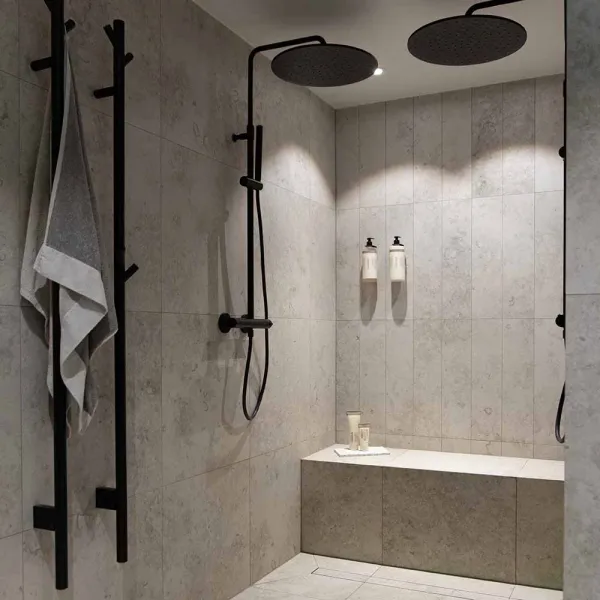 Soap pump holder BASE self-adhesive 152x50x68mm matt black