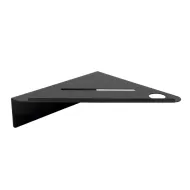 Corner shower shelf BASE self-adhesive 210x210x67mm matt black