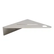 Corner shower shelf BASE self-adhesive 210x210x67mm brushed stainless steel